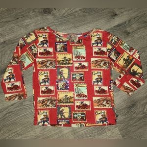 Vintage Don't Mess With Texas womens Western shirt